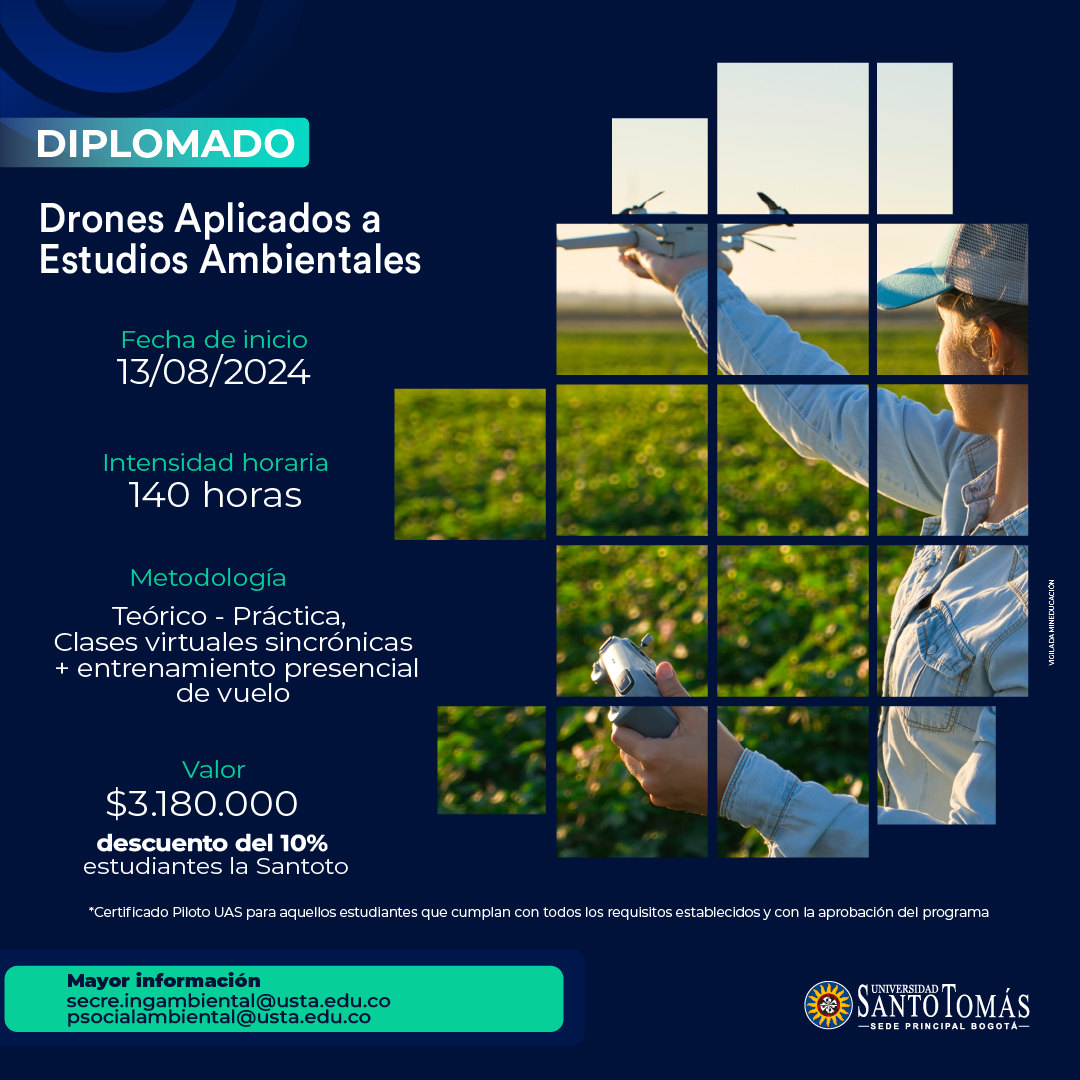 ST540 2024 Diplomado en Drones aplicados a estudios ambientales POST 13 de agosto